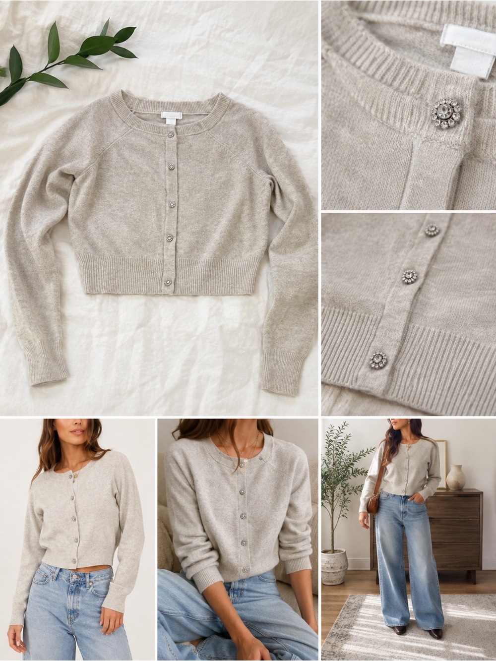 H&M Cardigan with decorative buttons